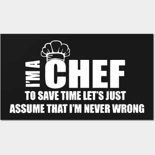 Funny Chef Cook Posters and Art